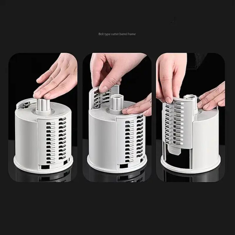 3 In 1 Set Manual Vegetable Slicer Roller Multifunction Veget Cutter Food Graters Chopper Shredders Kitchen Accessories