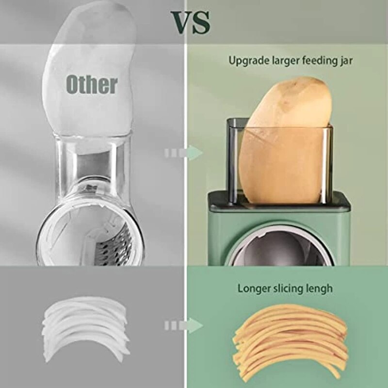 3 In 1 Set Manual Vegetable Slicer Roller Multifunction Veget Cutter Food Graters Chopper Shredders Kitchen Accessories