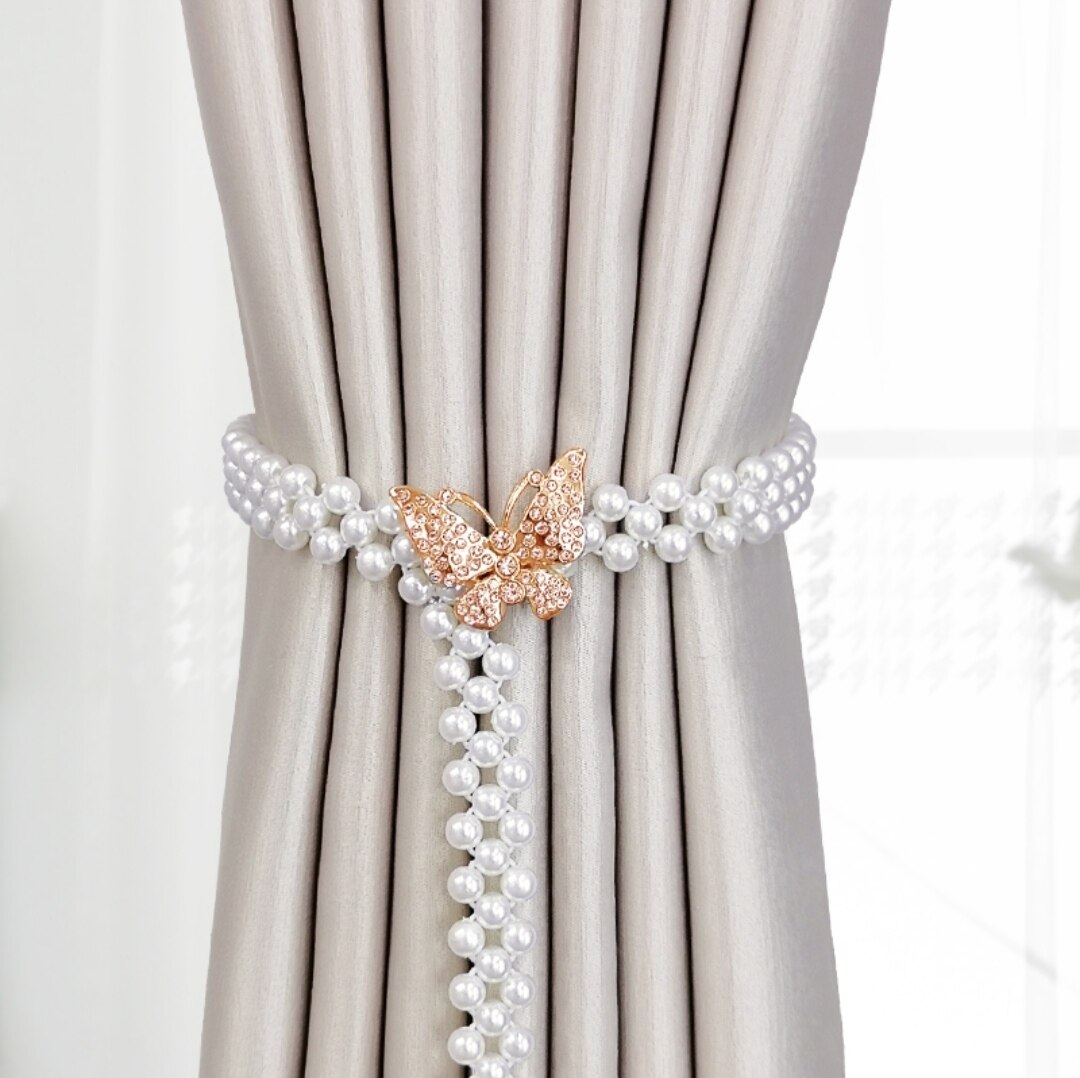 1Pc Curtain Tieback High Quality Elastic Holder Hook Buckle Clip Pretty and Fashion Polyester Decorative Home Accessorie 1Pc Curtain Tieback High Quality Elastic Holder Hook Buckle Clip Pretty and Fashion Polyester Decorative Home Accessorie