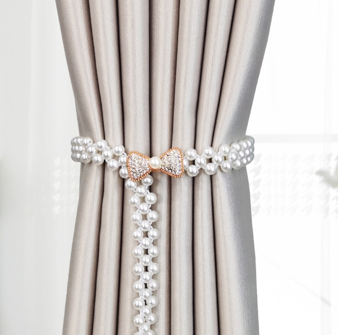 1Pc Curtain Tieback High Quality Elastic Holder Hook Buckle Clip Pretty and Fashion Polyester Decorative Home Accessorie 1Pc Curtain Tieback High Quality Elastic Holder Hook Buckle Clip Pretty and Fashion Polyester Decorative Home Accessorie