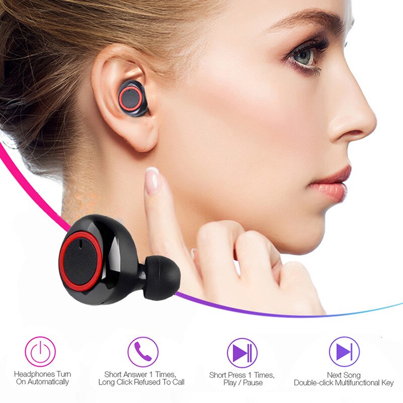 Y50 TWS wireless headphones sport earphone 5.0 bluetooth Gaming Headset Microphone Phone Wireless Earbuds For xiaomi lenovo pods
