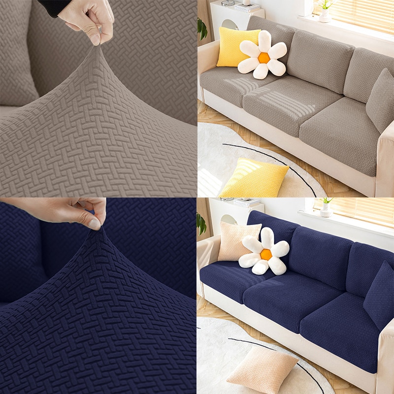 New Jacquard Sofa Seat Covers Stretch Sofa Cover For Living Room Modern Sofa Cushion Covers Plaid Sofas Covers For Home Hotel