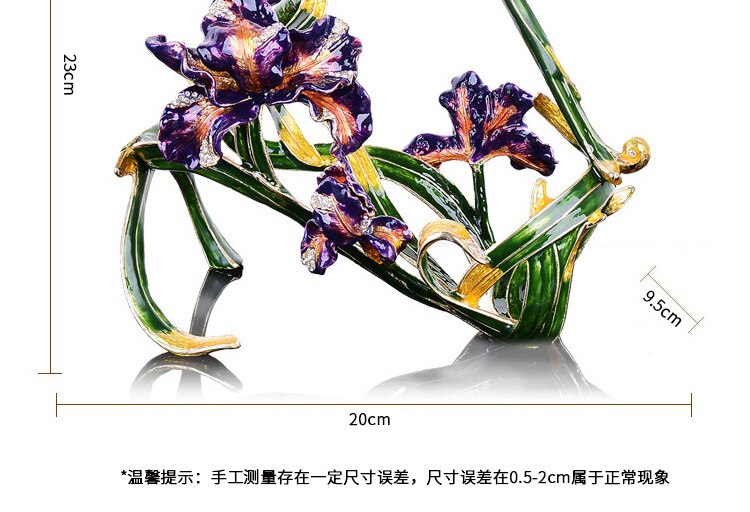 Iris Enamel Colored Red Wine Cup High Foot Wine Cup Set Crystal Cup High end Wine Set