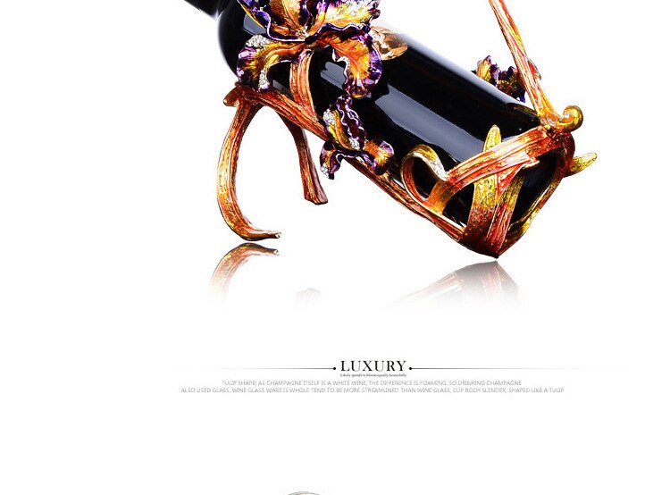 Iris Enamel Colored Red Wine Cup High Foot Wine Cup Set Crystal Cup High end Wine Set
