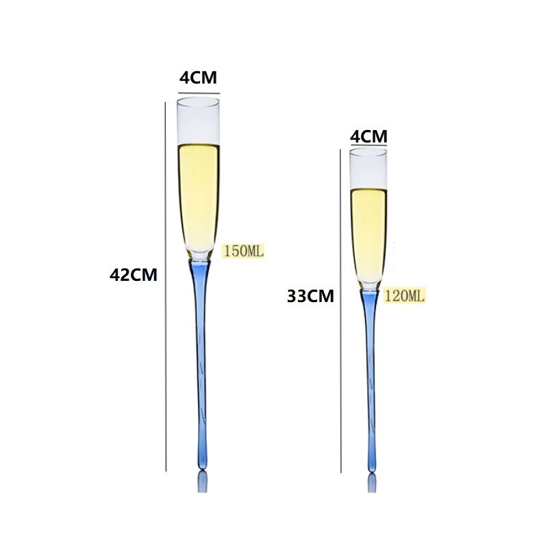 120/150ml Crystal Colorful Champagne Glass Flute Creative Goblet Beach Glass Cocktail Wine Cup Bar Party Wedding Drinkware Gifts