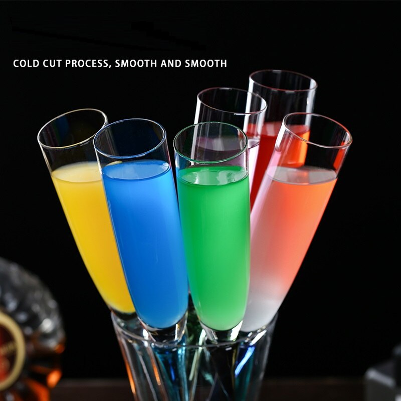 120/150ml Crystal Colorful Champagne Glass Flute Creative Goblet Beach Glass Cocktail Wine Cup Bar Party Wedding Drinkware Gifts