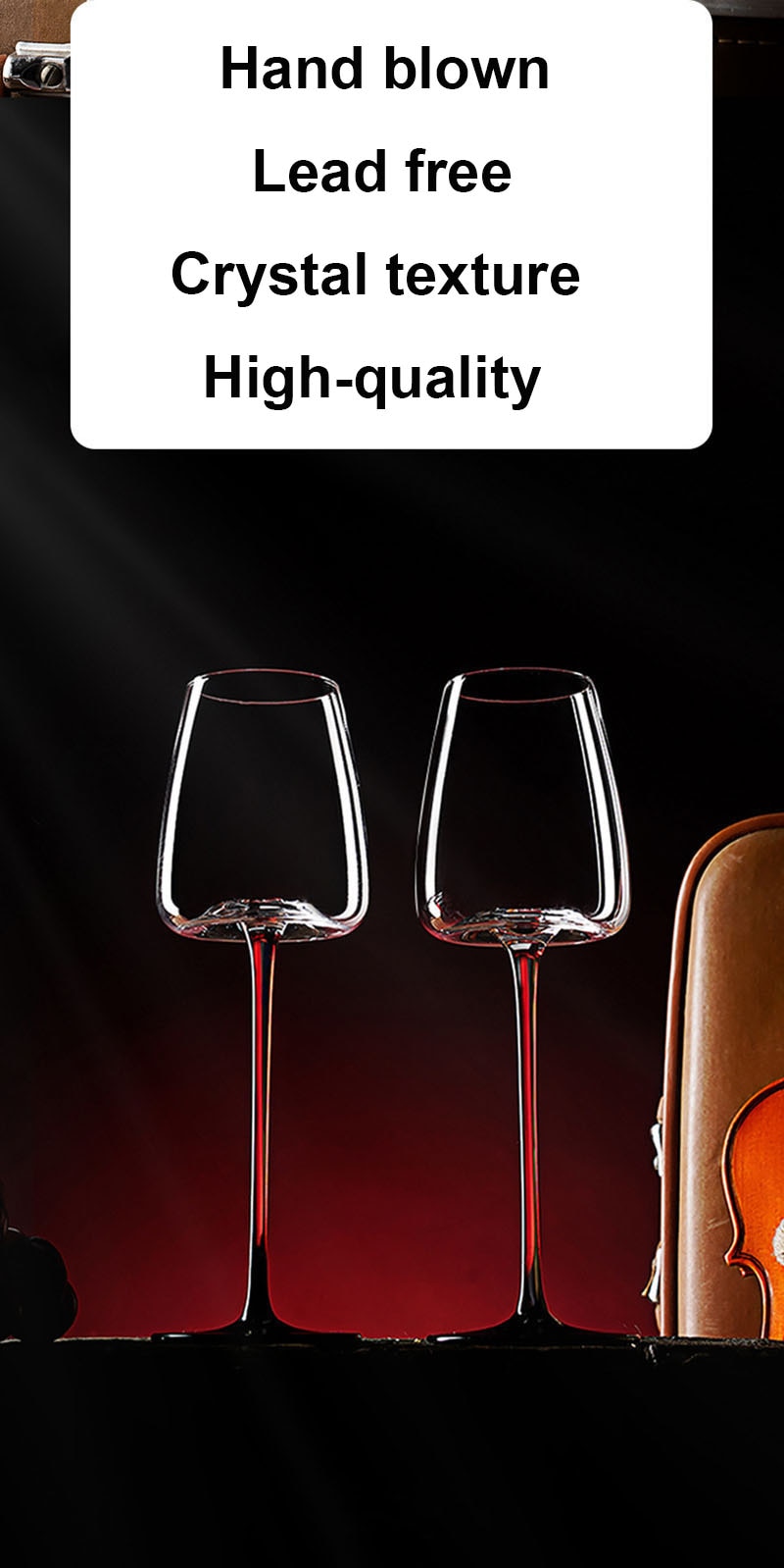 Luxury Wine Glasses Set High Leg Crystal Wine Glass Champagne Whiskey Drinkware Goblet Bar Wine Cups Crystal Glass Decanter