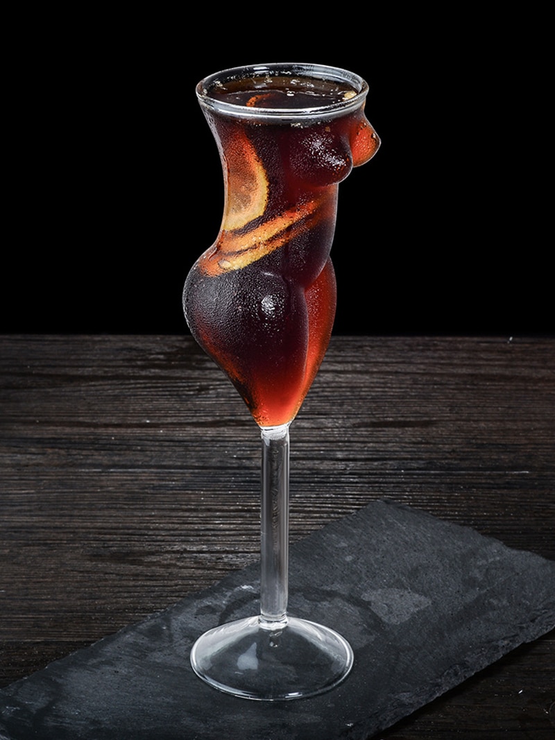 Creative Cocktail Glass Sexy Lady Body Shape Whiskey Goblet Wine Shot Glasses Funny Beer Cup for Party Home Bar KTV Nightclub