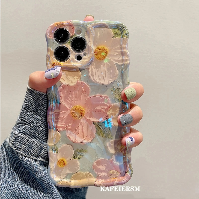 Laser Blue Light Flowers Phone Case For iPhone 14 Pro Max 11 12 13 Pro Max 14Pro 13Pro Luxury Shockproof TPU Soft Silicone Cover Laser Blue Light Flowers Phone Case For iPhone 14 Pro Max 11 12 13 Pro Max 14Pro 13Pro Luxury Shockproof TPU Soft Silicone Cover