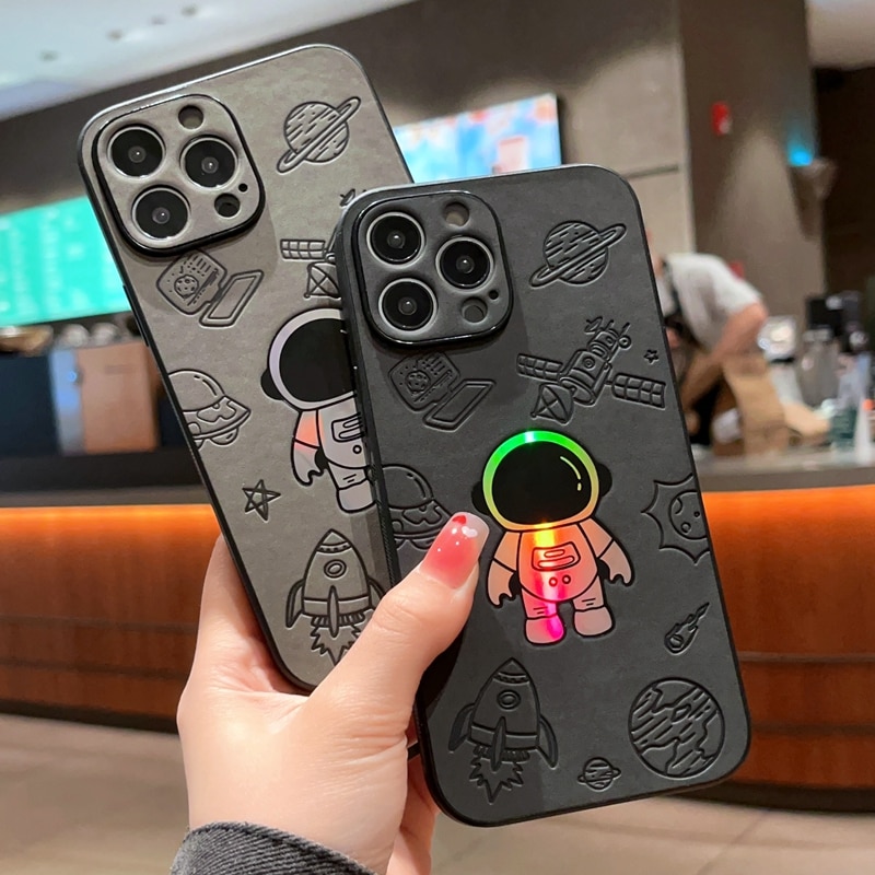 Luxury Cortex Astronaut Phone Case For iPhone 15 14 13 12 11 Pro Max Ultra 7 8 Plus X Xs XR Max Laser Bumper Cases Cover Luxury Cortex Astronaut Phone Case For iPhone 15 14 13 12 11 Pro Max Ultra 7 8 Plus X Xs XR Max Laser Bumper Cases Cover