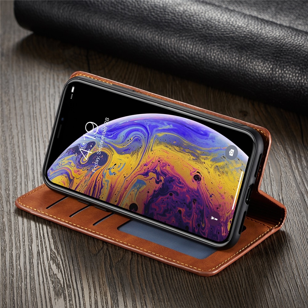 Ultra Thin Suede Leather Wallet Case for iPhone 11 12 13 14 Pro Max Mini XR XS 8 7 6s 6 Plus SE 2020 5S Flip Cover Strong Magnet