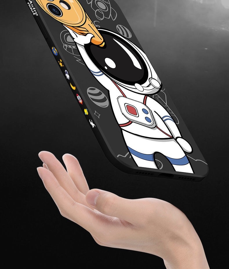Cute Astronaut Hand Lanyard Phone Case For iPhone 15 Pro Max 11 12 13 14 Pro Max XS Max XR X 8 7 Plus SE Soft Bumper Back Cover Cute Astronaut Hand Lanyard Phone Case For iPhone 15 Pro Max 11 12 13 14 Pro Max XS Max XR X 8 7 Plus SE Soft Bumper Back Cover