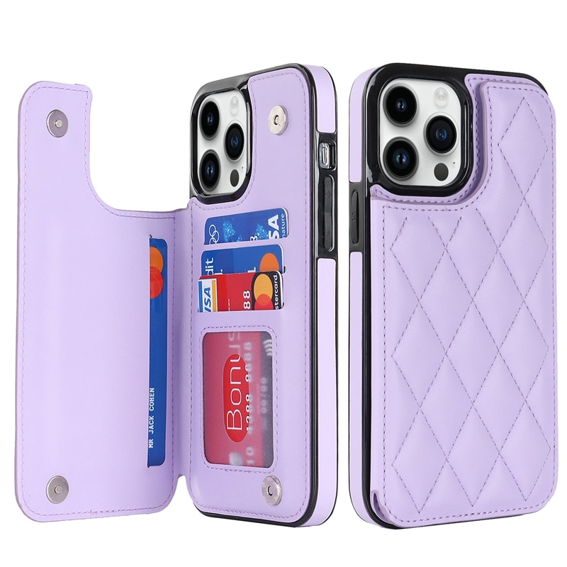 Wallet Double Button Small Fragrant Wind Card Flip Leather Case For iPhone 15 Pro Max 14 13 Mini 12 11 SE 2020 X XS XR 8 7 Plus Wallet Double Button Small Fragrant Wind Card Flip Leather Case For iPhone 15 Pro Max 14 13 Mini 12 11 SE 2020 X XS XR 8 7 Plus