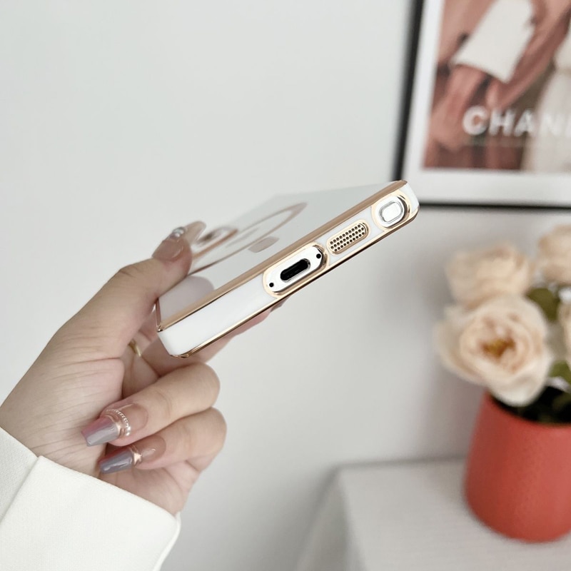 Plating Soft Silicone For Magsafe Wireless Charging Case For Samsung Galaxy S23 S22 S21 Ultra Plus S 23 S23Ultra Magnetic Covers