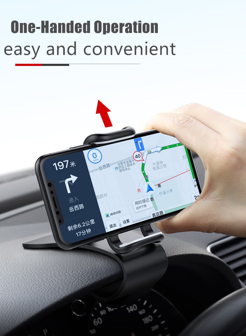 Multi-Functional Universal Car Mobile Phone Holder Easy Clip Mount Stand Panel Dashboard GPS Navigation Bracket Holder For Phone