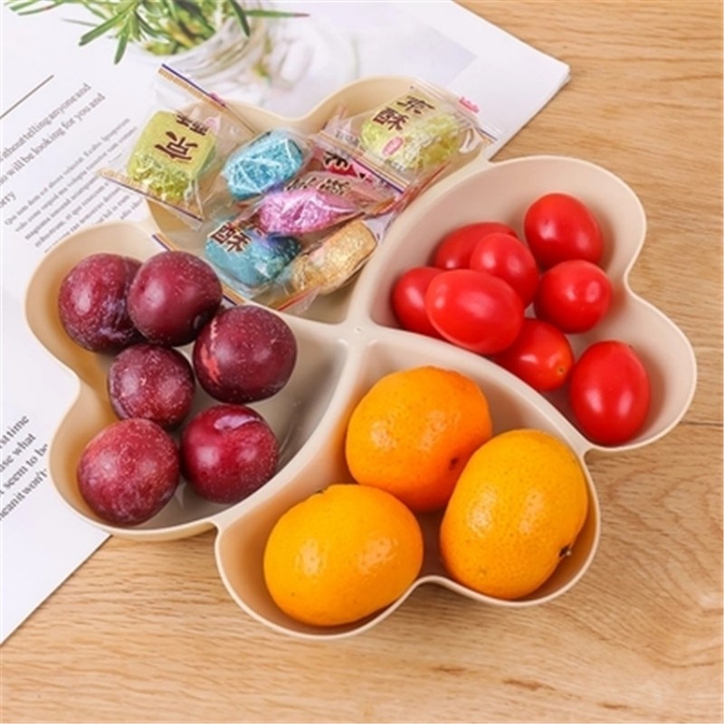 Heart Shaped Fruit Platter Creative Plates Storage Box Dried Fruit Snack Plates Divided Candy Dessert Plate Container