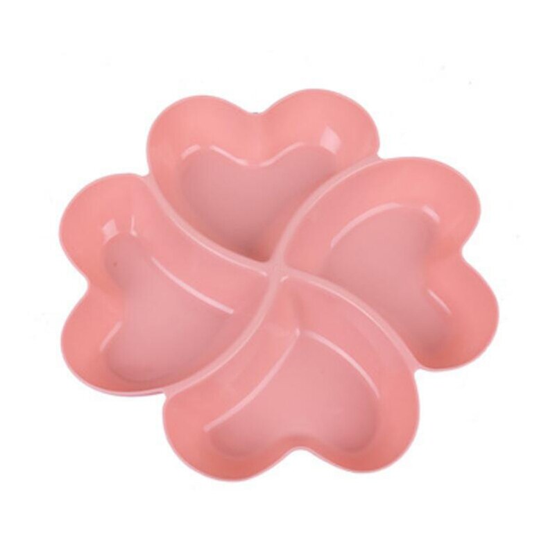 Heart Shaped Fruit Platter Creative Plates Storage Box Dried Fruit Snack Plates Divided Candy Dessert Plate Container