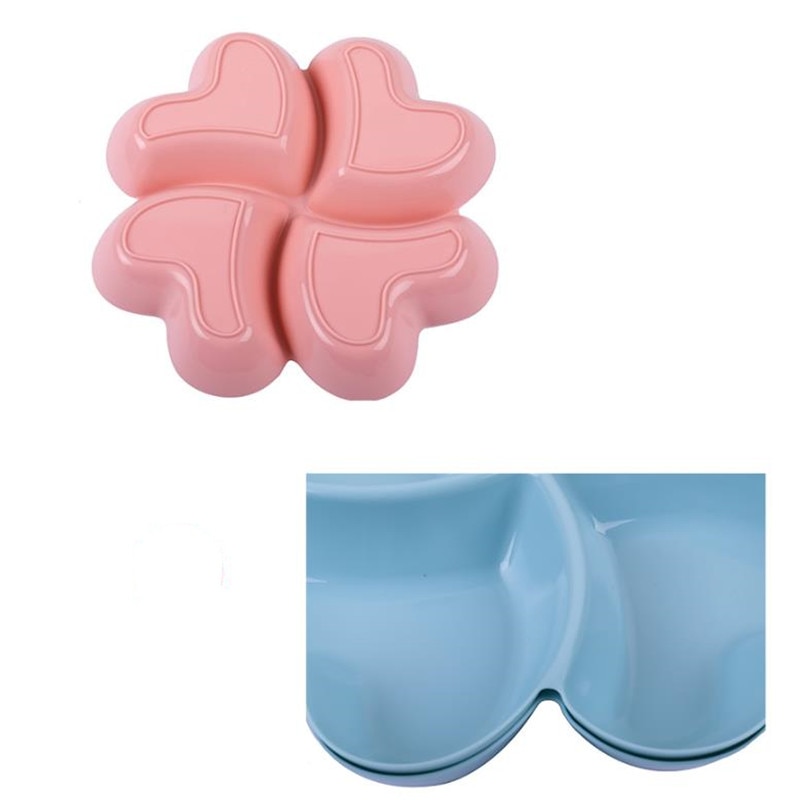 Heart Shaped Fruit Platter Creative Plates Storage Box Dried Fruit Snack Plates Divided Candy Dessert Plate Container
