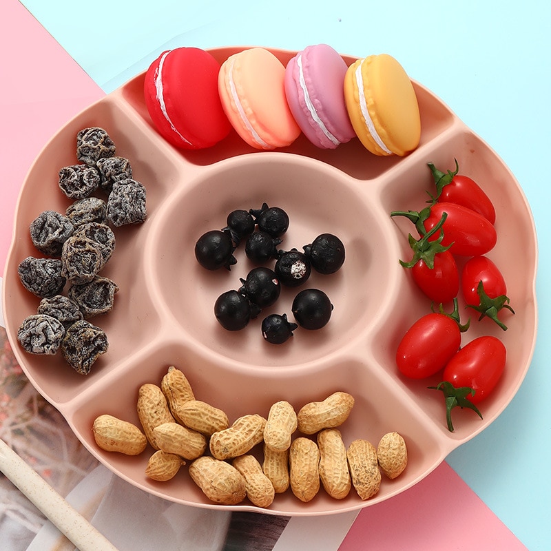 Heart Shaped Fruit Platter Creative Plates Storage Box Dried Fruit Snack Plates Divided Candy Dessert Plate Container
