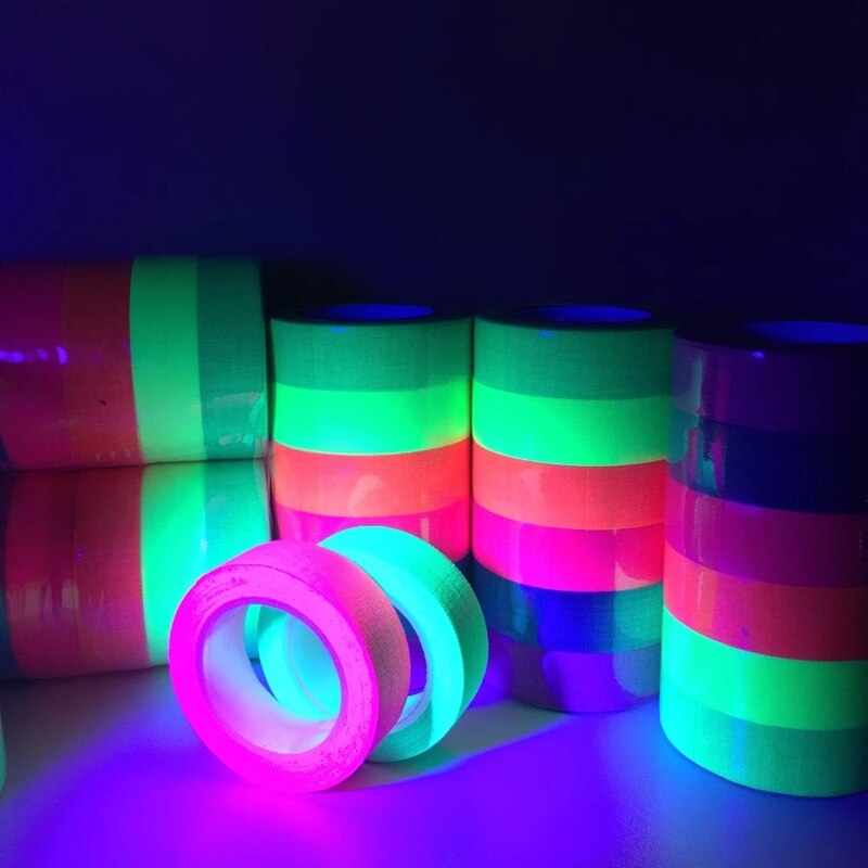 UV Glow Cotton Tape Neon Gaffer Party Tape Safety Warning Neon Tape UV Tape Wedding Decorations Home Decorations UV Glow Cotton Tape Neon Gaffer Party Tape Safety Warning Neon Tape UV Tape Wedding Decorations Home Decorations
