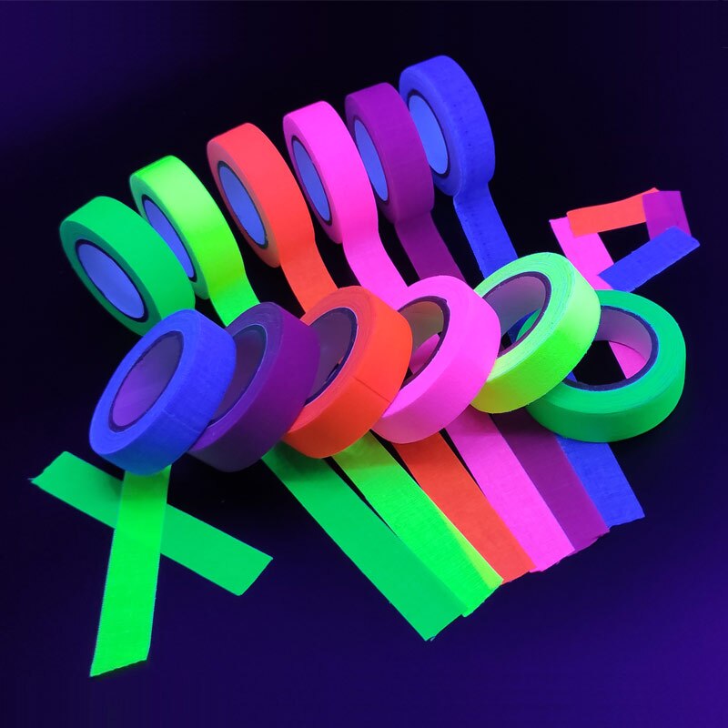 UV Glow Cotton Tape Neon Gaffer Party Tape Safety Warning Neon Tape UV Tape Wedding Decorations Home Decorations UV Glow Cotton Tape Neon Gaffer Party Tape Safety Warning Neon Tape UV Tape Wedding Decorations Home Decorations