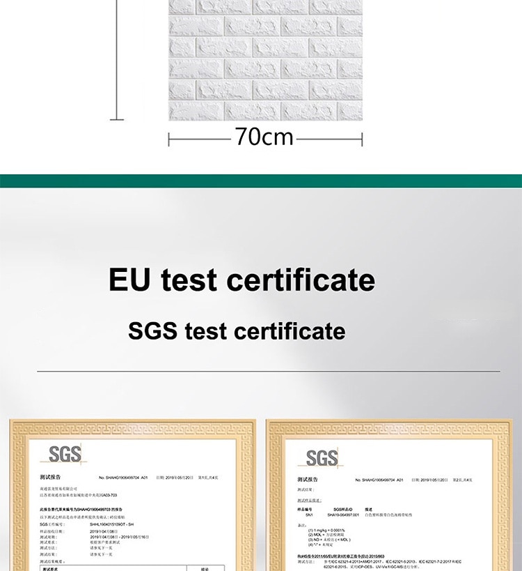 70cm*2m Long 3D Brick Wall Stickers DIY Decor Self-Adhesive Waterproof Wallpaper for Kids Room Bedroom Kitchen Home Wall Decor 70cm*2m Long 3D Brick Wall Stickers DIY Decor Self-Adhesive Waterproof Wallpaper for Kids Room Bedroom Kitchen Home Wall Decor