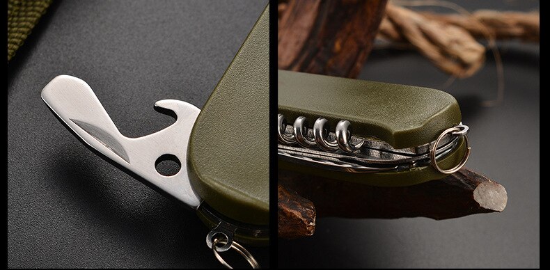 7 In 1 Multifunctional Outdoor Tableware Stainless Steel Foldable Fork Spoon Knife Picnic Camping Hiking Travelling Dinnerware 7 In 1 Multifunctional Outdoor Tableware Stainless Steel Foldable Fork Spoon Knife Picnic Camping Hiking Travelling Dinnerware