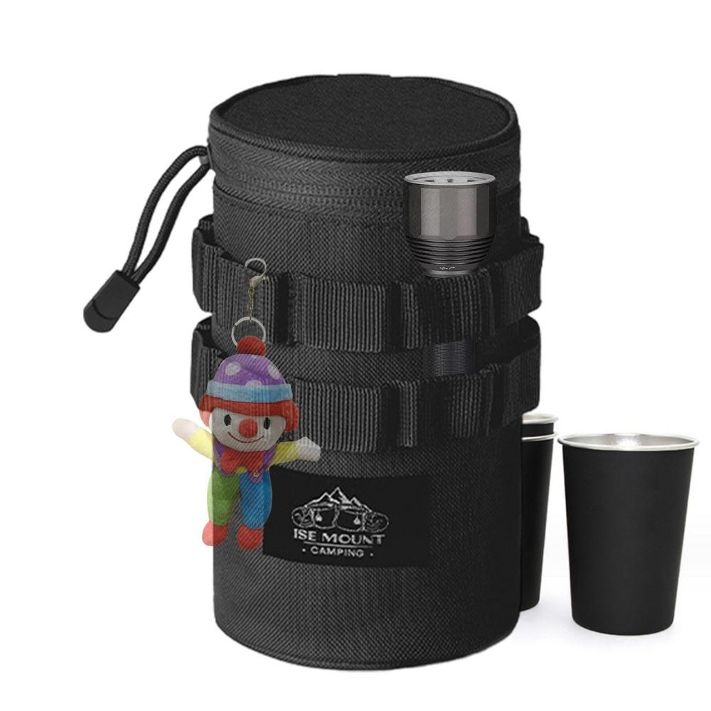 Tacticals Molle Water Bottle Bag Military Outdoor Camping Hiking Water Bottle Storage Holder Multifunction Kettle Carrier Pouch