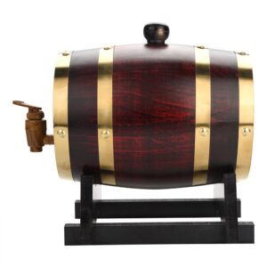 1.5L Homebrew Wooden Wine Barrel Brewing Equipment Vintage Wood Oak Timber