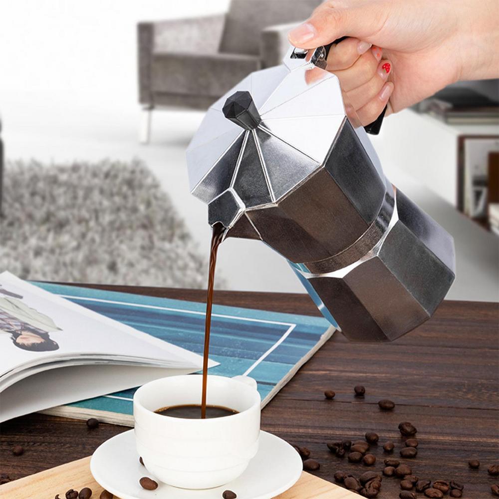 Moka Pot Manual Camping Cuban Coffee Brewer For Making Cappuccino Latte Portable Vintage Wooden Handle Espresso Maker Moka Pot Moka Pot Manual Camping Cuban Coffee Brewer For Making Cappuccino Latte Portable Vintage Wooden Handle Espresso Maker Moka Pot