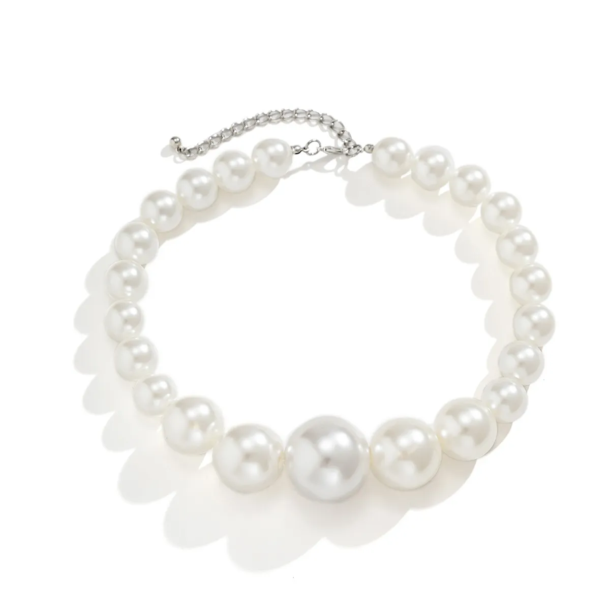 Imitation Pearl Necklace Bracelet Earrings for Women Fashion Jewelry Set Exaggerated Design