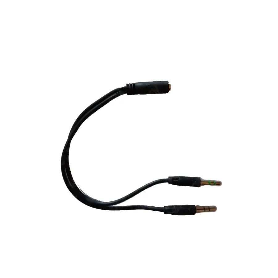 VC-Cable de Audio 3.5MM 1 Hembra 2 Macho Mic+Speaker