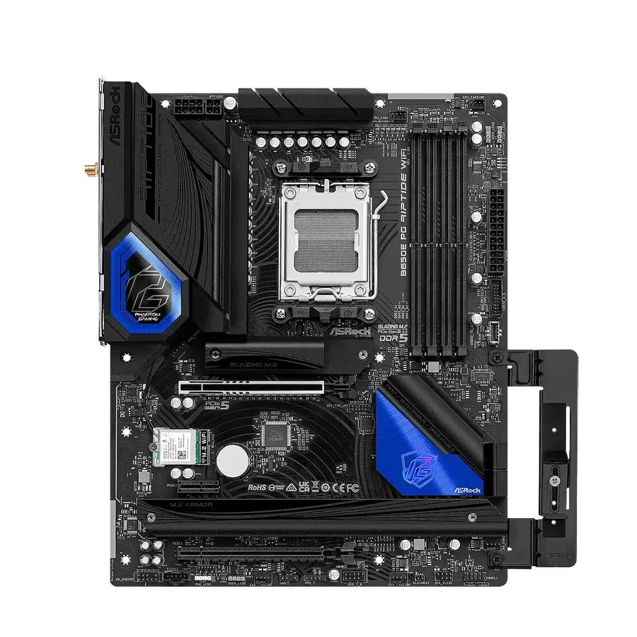 MBO ASRock B650E PG Riptide WIFI AMD5 HDMI 4xDDR5 15USB 4SATA3 PCIe2x16-1x1 M.2 ATX