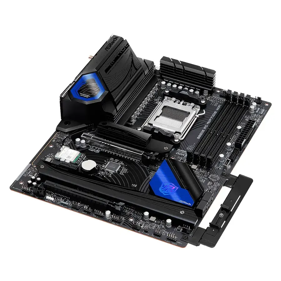 MBO ASRock B650E PG Riptide WIFI AMD5 HDMI 4xDDR5 15USB 4SATA3 PCIe2x16-1x1 M.2 ATX, imagen 2