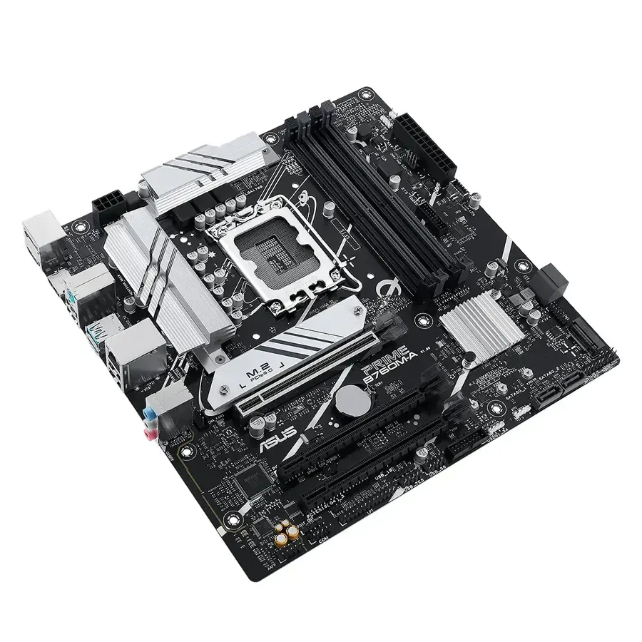 MBO ASUS Prime B760M-a 13va LGA1700 DDR5-7200 HDMI DP 2M.2 USB3.2 USB-C PCIe4.0 mATX, imagen 2
