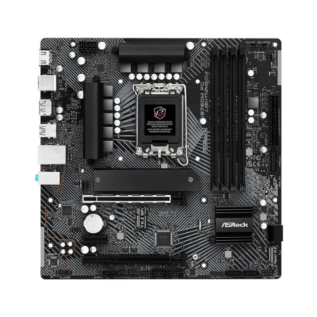 MBO ASRock B760M PG Lightning D4 14-13-12va LGA1700 DDR4-5333 HDMI DP 2M.2 USB-C PCIe4.0