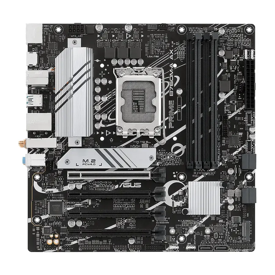 MBO ASUS Prime B760M-a AX 13va 4DDR5-5600 WIFI BT 2HDMI DP 2M.2 12USB PCIe4.0 mATX