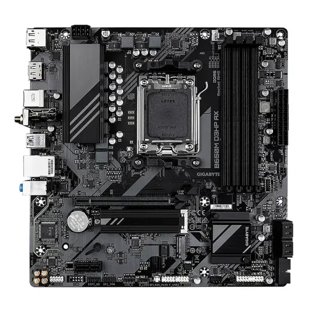 MBO Gigabyte B650M D3HP AX AMD AM5 Ryzen 7000 4DDR5 HDMI 2DP PCIe4.0 2M.2 4USB-Type-C mATX