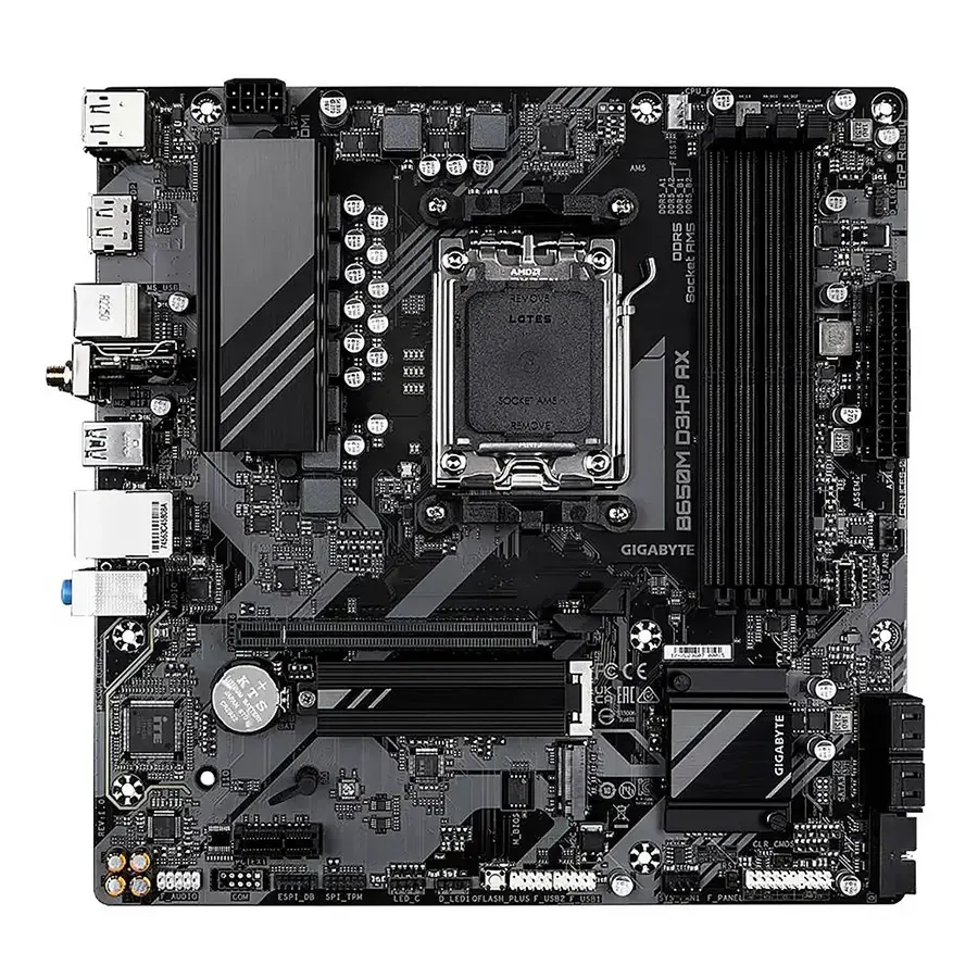 MBO Gigabyte B650M D3HP AX AMD AM5 Ryzen 7000 4DDR5 HDMI 2DP PCIe4.0 2M.2 4USB-Type-C mATX