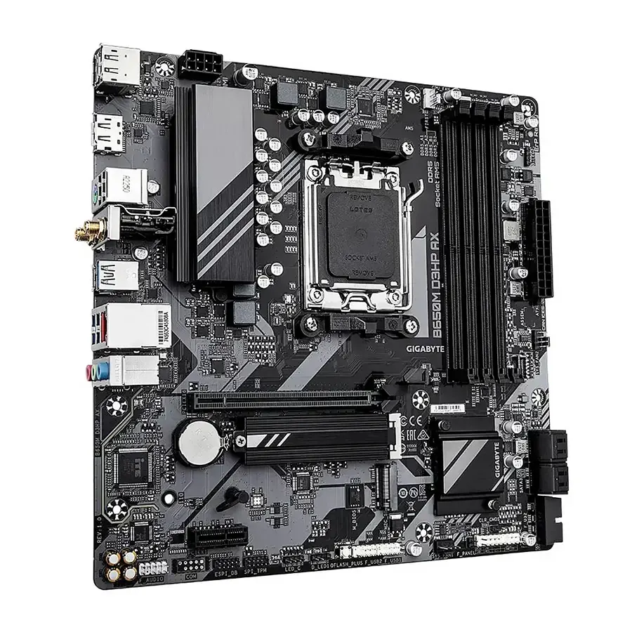 MBO Gigabyte B650M D3HP AX AMD AM5 Ryzen 7000 4DDR5 HDMI 2DP PCIe4.0 2M.2 4USB-Type-C mATX, imagen 2