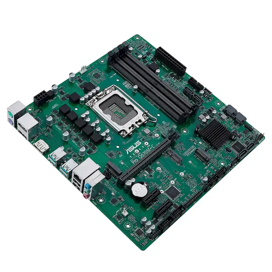 MBO ASUS Pro Q670M-C-Csm 13va-12va LGA1700 4DDR5-5600 2DP HDMI 2M.2 6USB PCIe4.0 mATX, imagen 2
