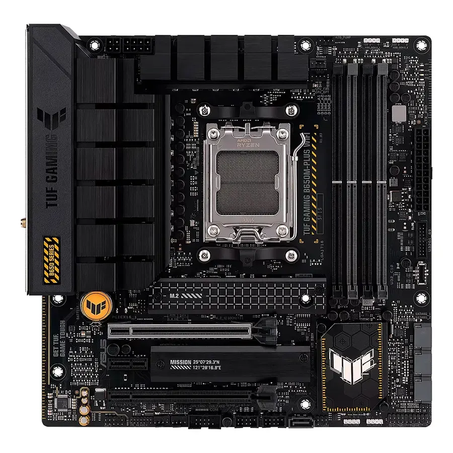 MBO ASUS TUF B650M-Plus WiFi AM5 Ryzen 7000 DDR5-5200 WIFI BT HDMI DP 2M.2 PCIe4.0 15USB mATX