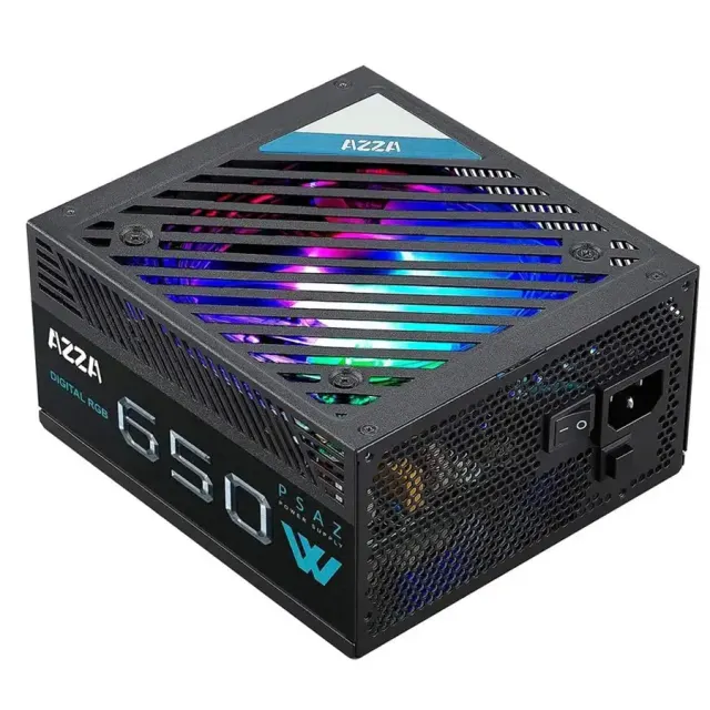 FUENTE DE PODER AZZA PSAZ-650WARGB 650W 80 Plus Bronze RGFB Negro