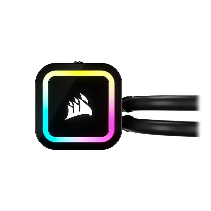 Cooler Liquid Corsair iCUE H100x RGB ELITE 240mm 2Ventiladores PWM SP120, imagen 2
