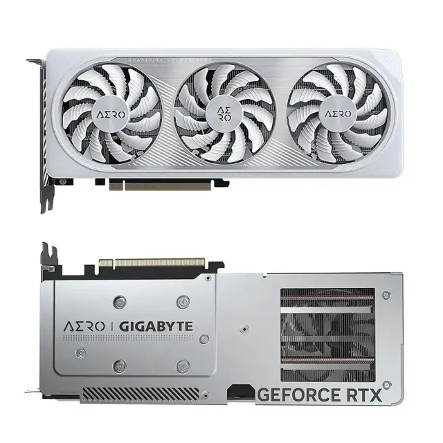 Tarjeta de Video Gigabyte RTX-4060 Aero OC 8GB GDDR6 128Bit 2HDMI 2DP 3VENT. PCIe 4.0