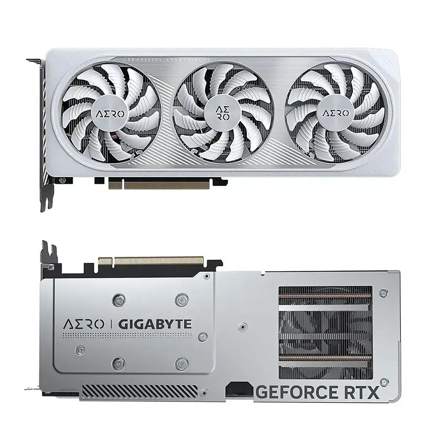 Tarjeta de Video Gigabyte RTX-4060 Aero OC 8GB GDDR6 128Bit 2HDMI 2DP 3VENT. PCIe 4.0