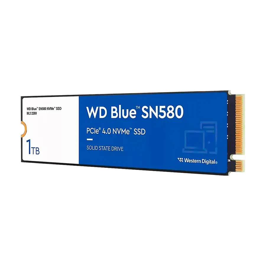 SSD Western Digital SN580 NVME 1TB GEN4 PCIE M.2 2280 4150MBS Blue, imagen 2