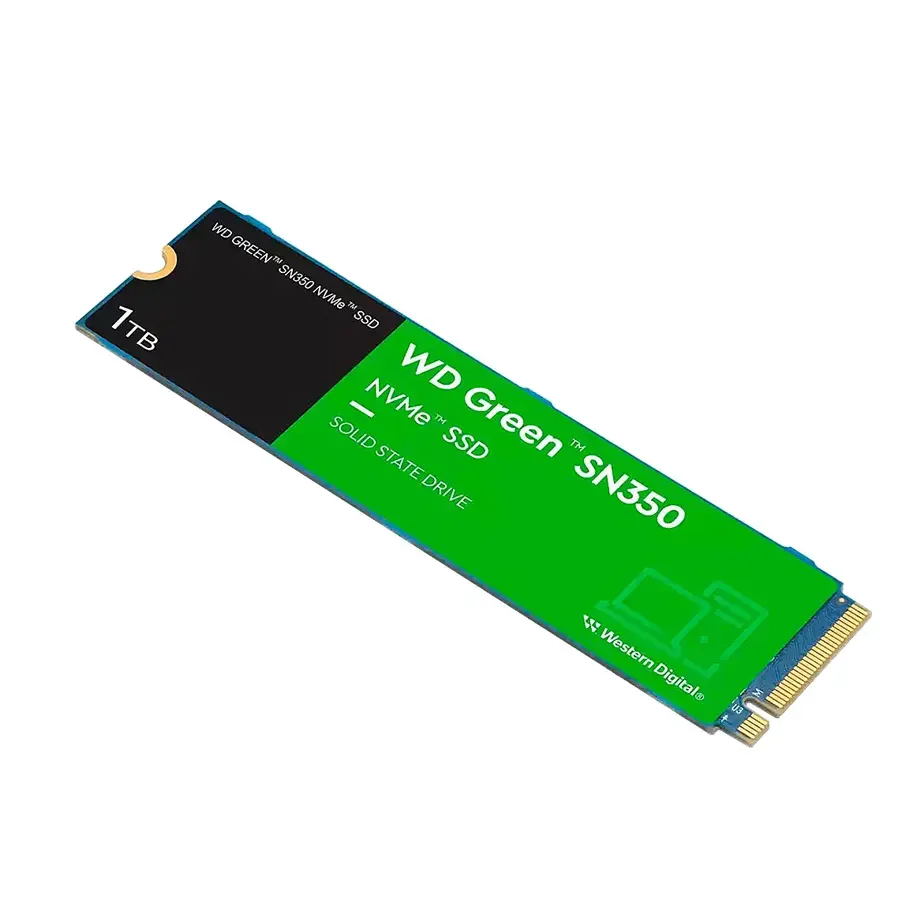 SSD Western Digital SN350 NVME 1TB GEN3X4 PCIE M.2 2280 1850MBS Green