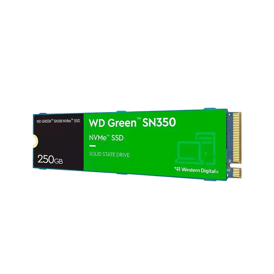 SSD Western Digital M.2 250GB SN350 NVME Green, imagen 2