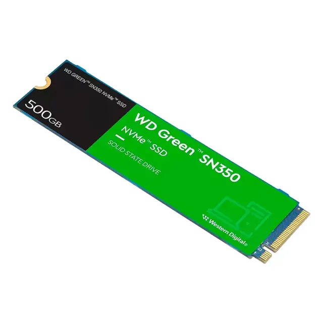 SSD Western Digital 500GB SN350 NVME GEN3 PCIE M.2 2280 2400MB-S Green